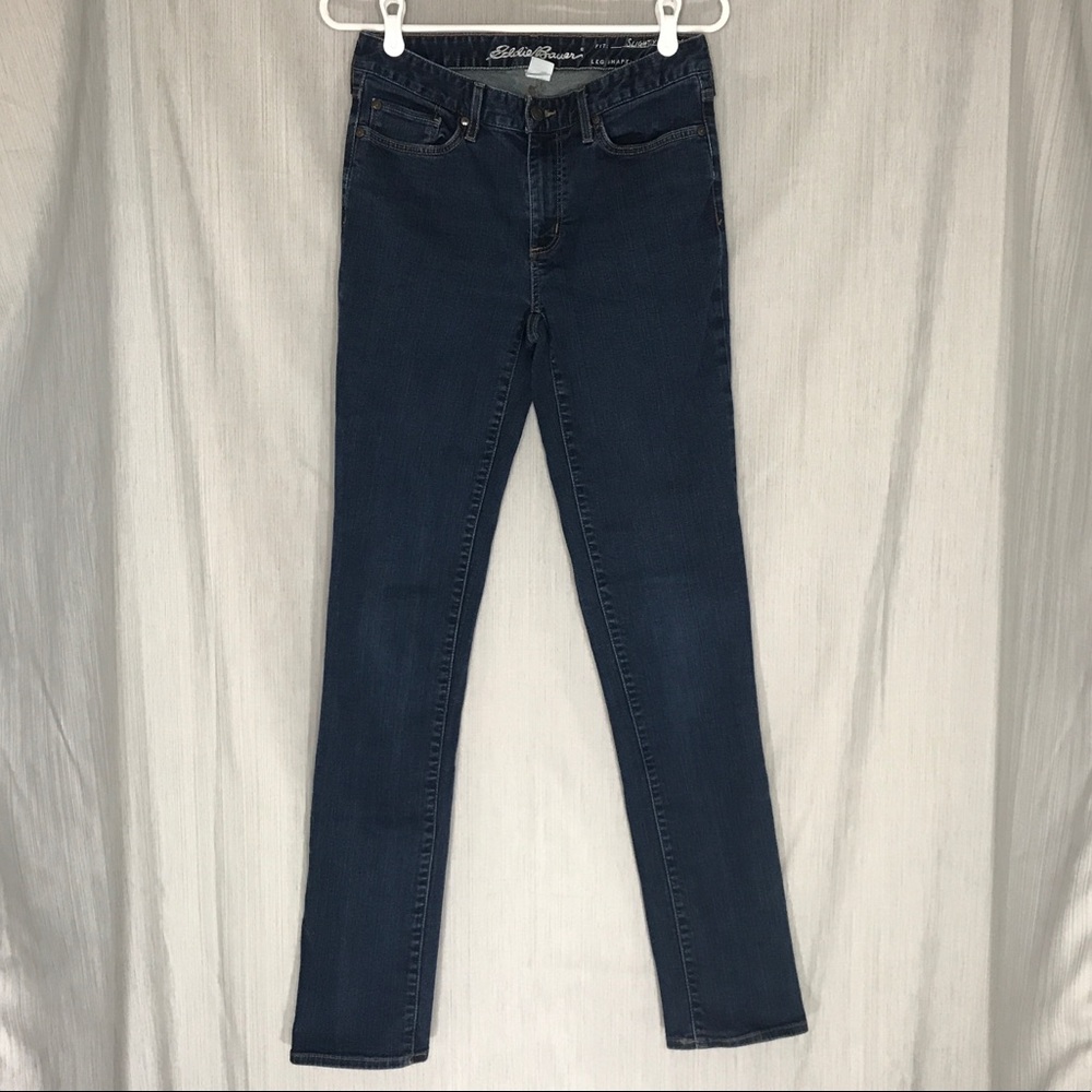 Eddie Bauer Slightly Curvy Straight Leg Jeans In Womens Size 6 Tall
